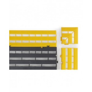 Angolo per tappeto in polietilene, L110 x P110 x H25 mm