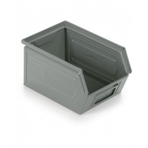 Contenitori a bocca di lupo in metallo, mis. 2, L150 x P235 x H140 mm