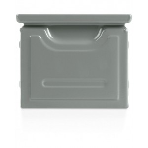 Contenitori a bocca di lupo in metallo, mis. 2, L150 x P235 x H140 mm