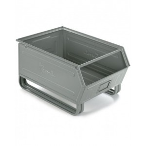 Contenitori a bocca di lupo in metallo con slitte, mis.5, L480 x P725 x H385 mm