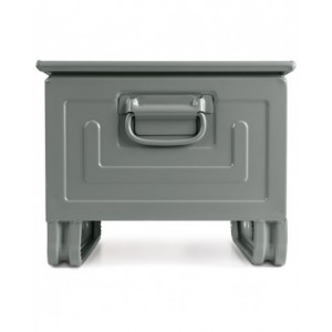 Contenitori a bocca di lupo in metallo con slitte, mis.5, L480 x P725 x H385 mm