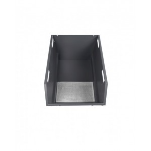 Rubinetto frontale per lo scarico dei liquidi residui, L700 x P388 x H25 mm