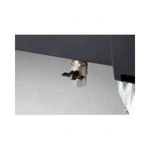 Rubinetto frontale per lo scarico dei liquidi residui, L685 x P388 x H25 mm