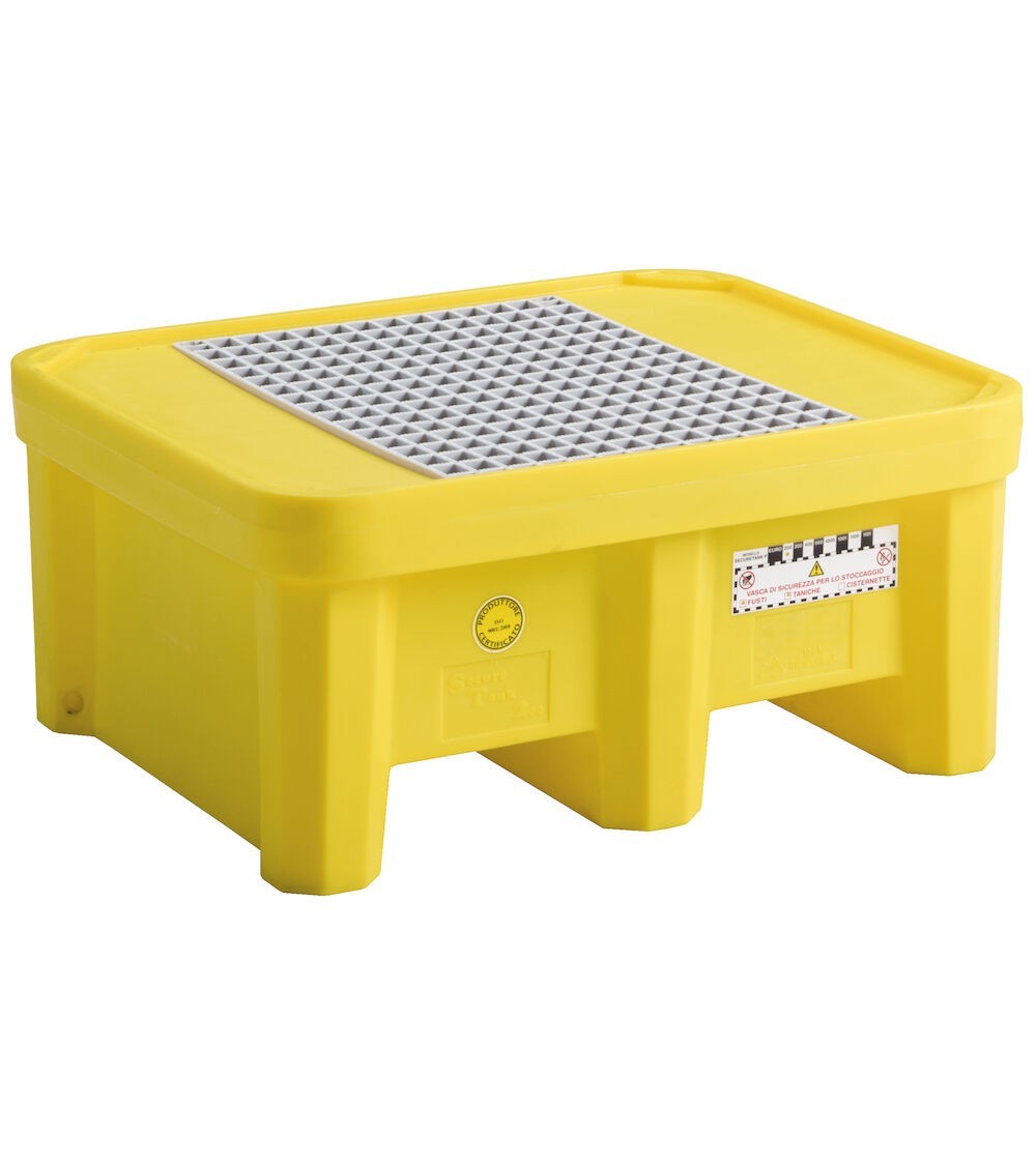 Vasca in polietilene con griglia, L925 x P800 x H420 mm