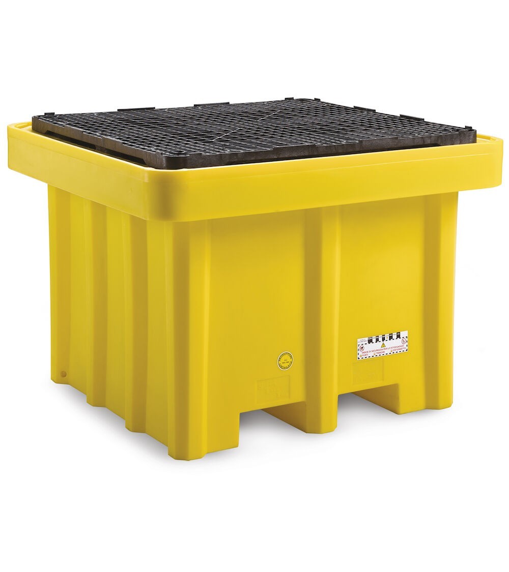 Vasca in  polietilene con griglia per cisterna, L1350 x P13500 x H970 mm