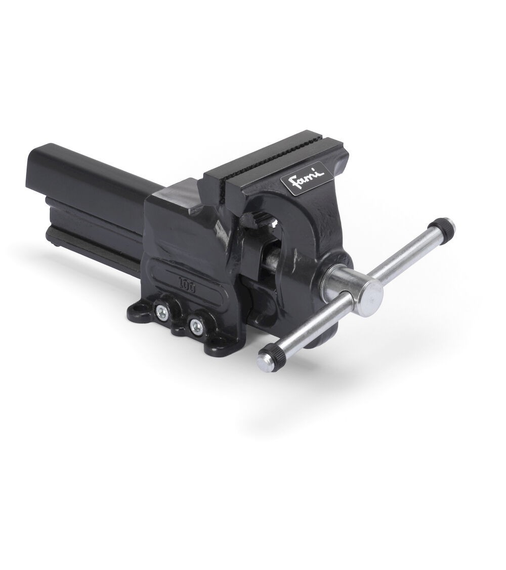 Morsa da banco Work Tech, ganascia con L 100 mm, apertura 125 mm