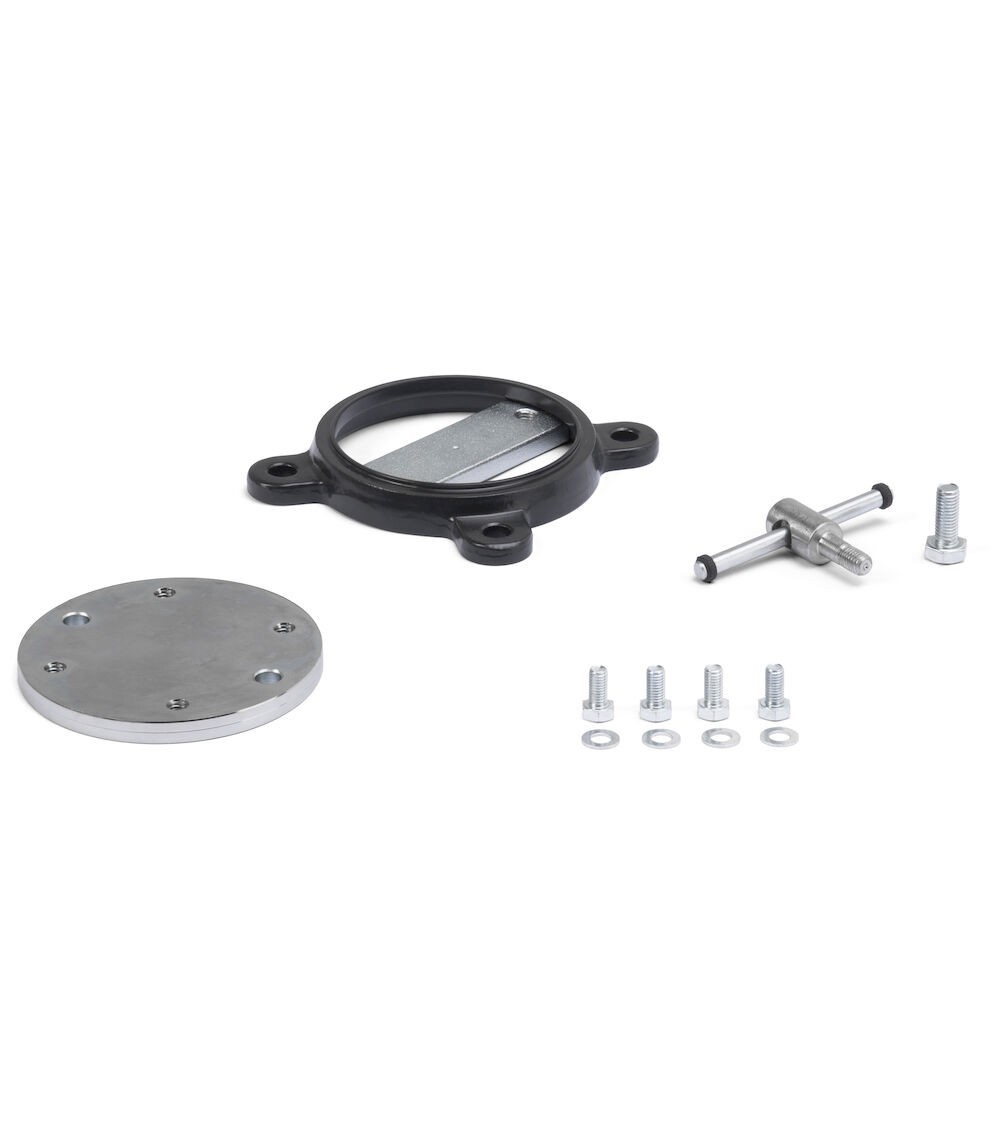 Base girevole per morsa Work Tech con L ganascia 100 mm