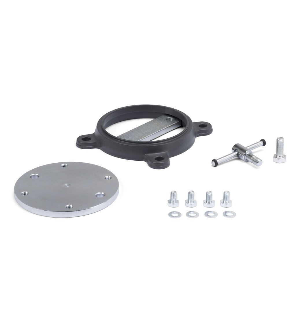 Base girevole per morsa Work Tech con L ganascia 120 mm