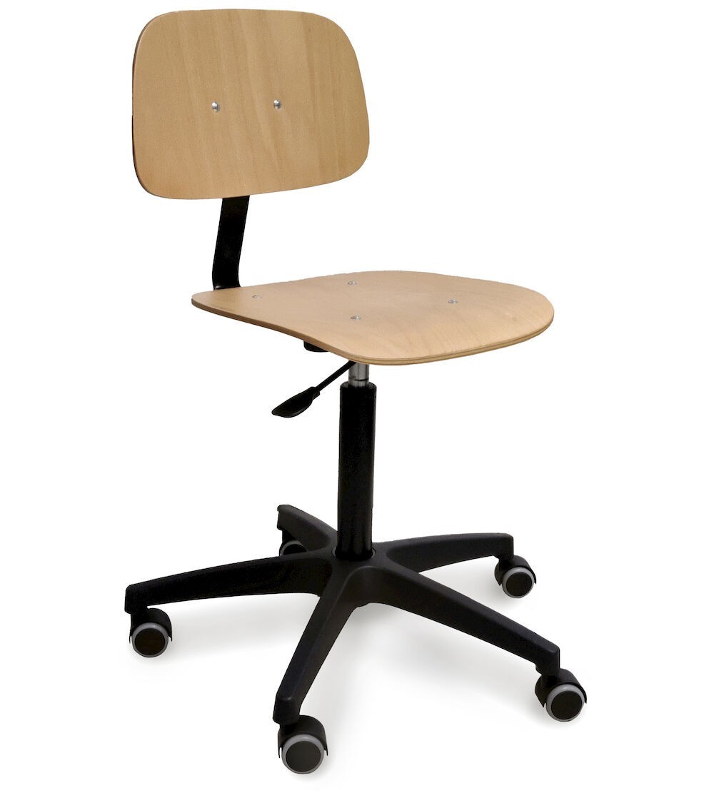 Sedia girevole in legno