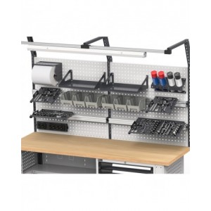 Vassoio portautensili 5S Pikpad, L284 x P287  x H50 mm, 18x18 EH