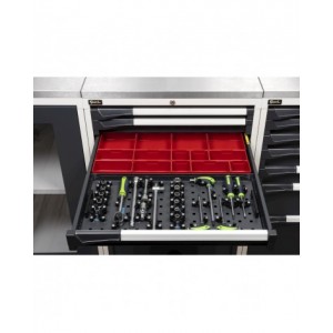 Vassoio portautensili 5S Pikpad, L590 x P287  x H50 mm, 36x18 EH