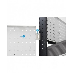 Kit cerniere per pannello forato