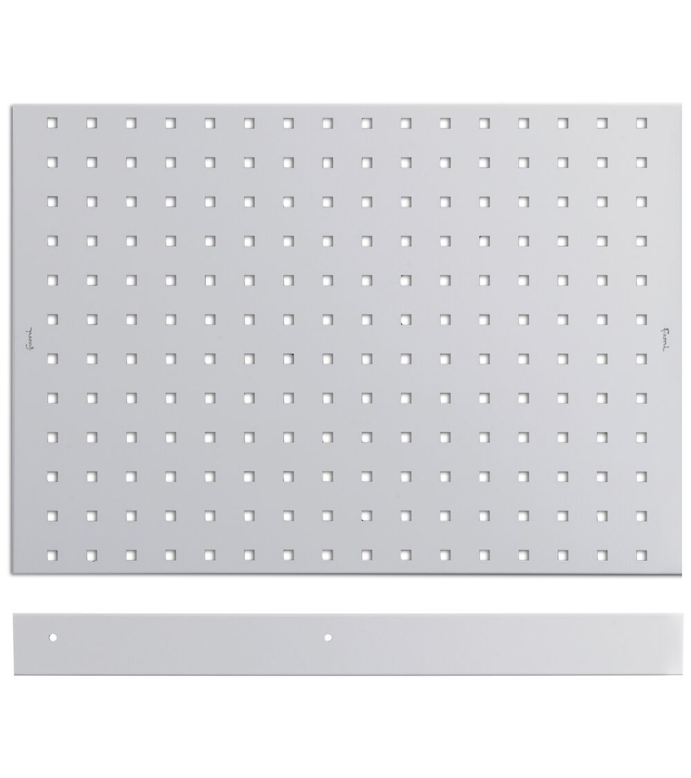 Pannello forato/mensola con 1 bordo fermacasse