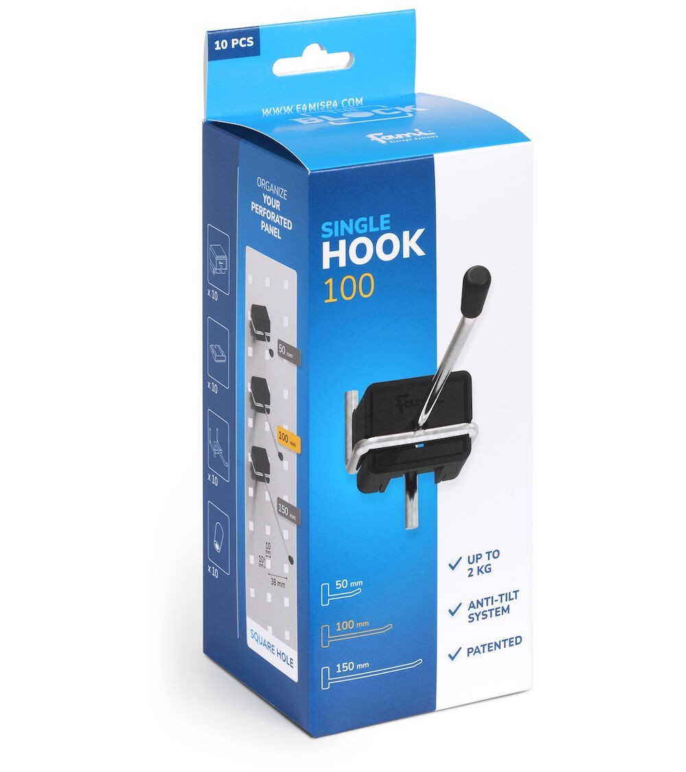 Gancio con puntale 100 mm The Block