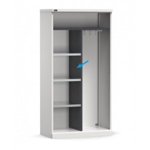 Parete divisorio per armadio, L44 x P500 x H1616 mm