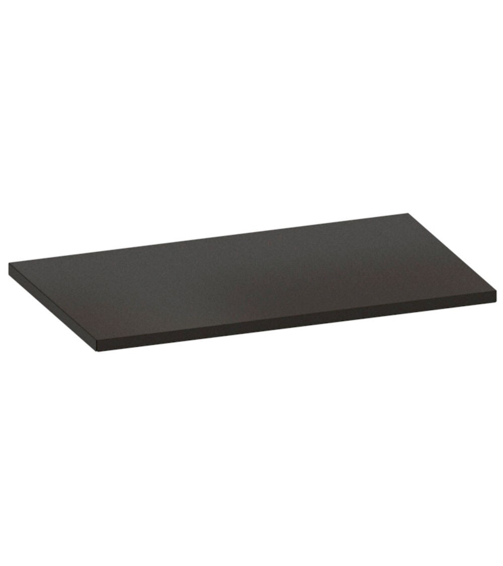 Rubberised steel shelf, W1020 x D600x x H32 mm