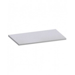 Top in acciaio inox satinato, L1020 x P600x H32 mm