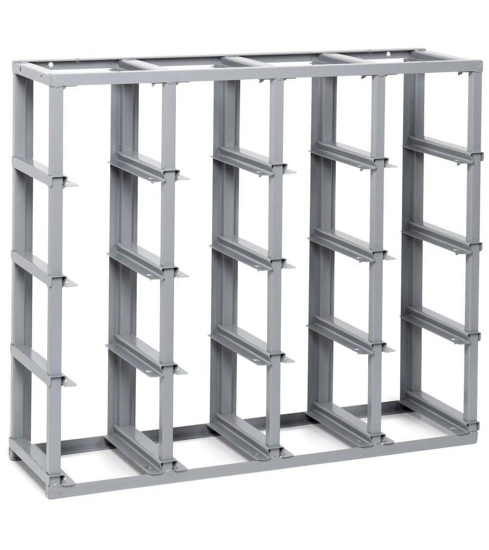 Scaffale monoblocco vuoto per 16 contenitori porta minuteria mis. 3