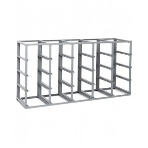 Scaffale monoblocco vuoto per 20 contenitori porta minuteria mis. 4
