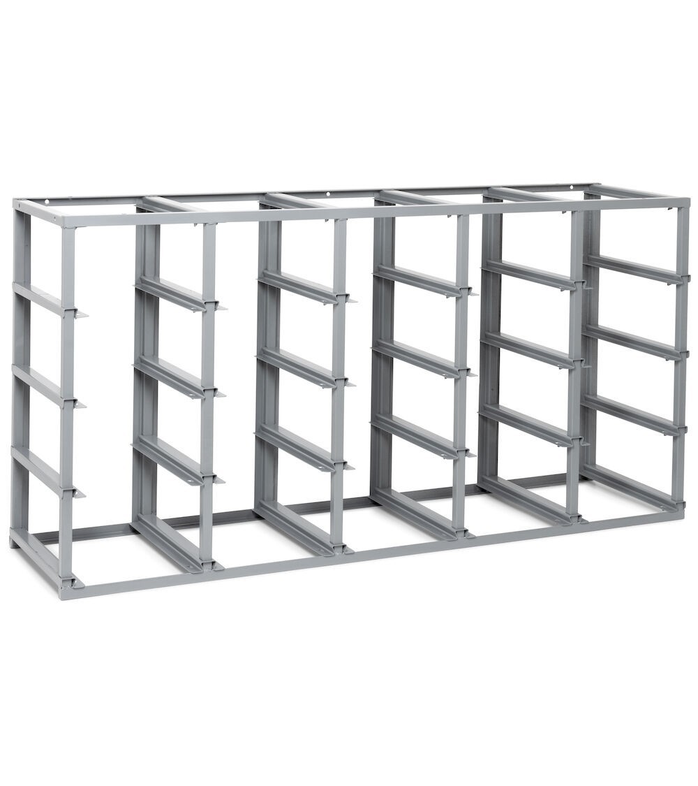 Scaffale monoblocco vuoto per 20 contenitori porta minuteria mis. 4