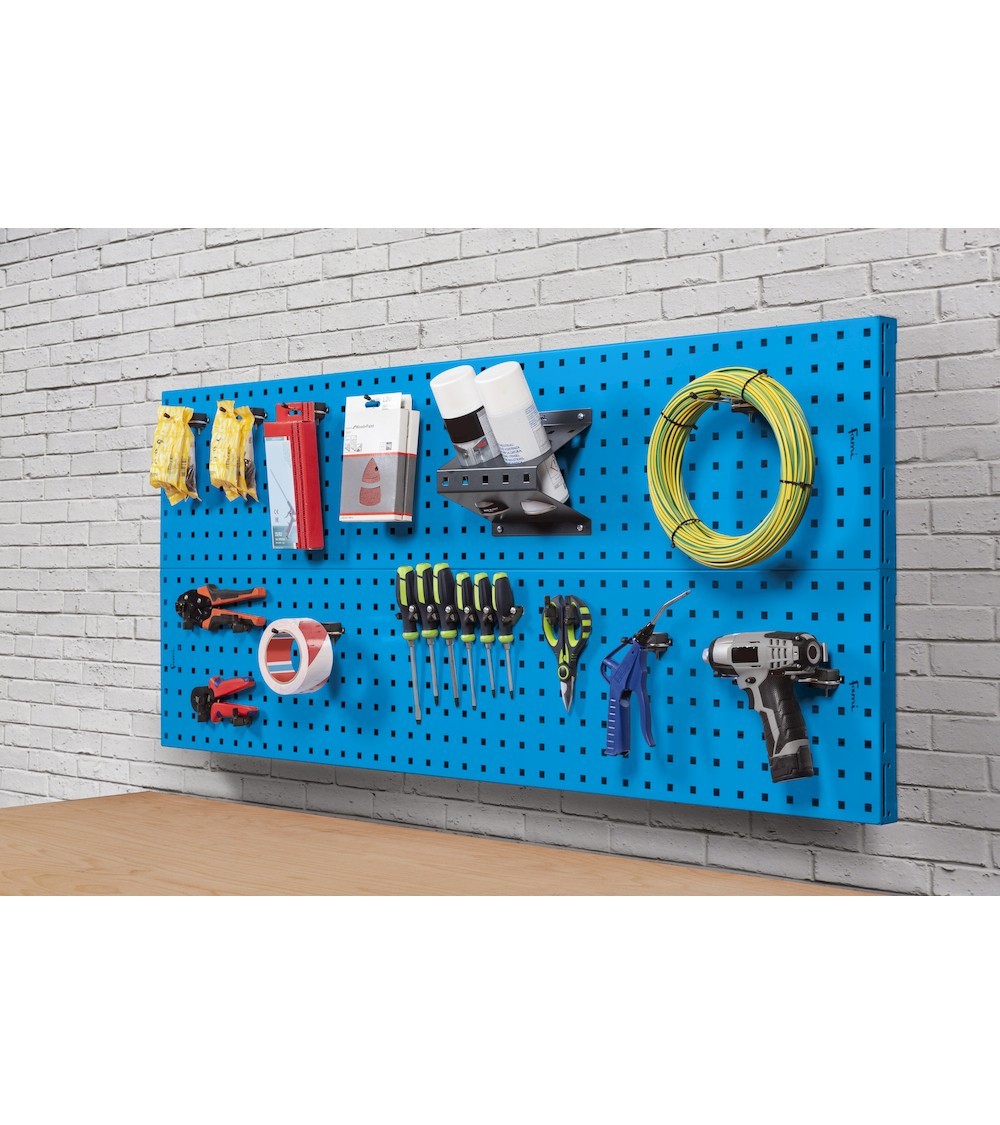 Parete porta attrezzi da muro da 150 cm completa di accessori