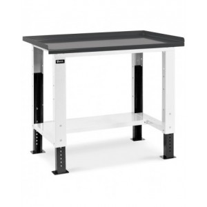 Banco Work con piano in acciaio, 1031x704x737/1062 h