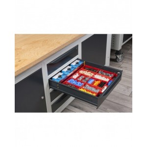 Cassette divisorio in plastica per cassetti con H frontale 105-150 mm