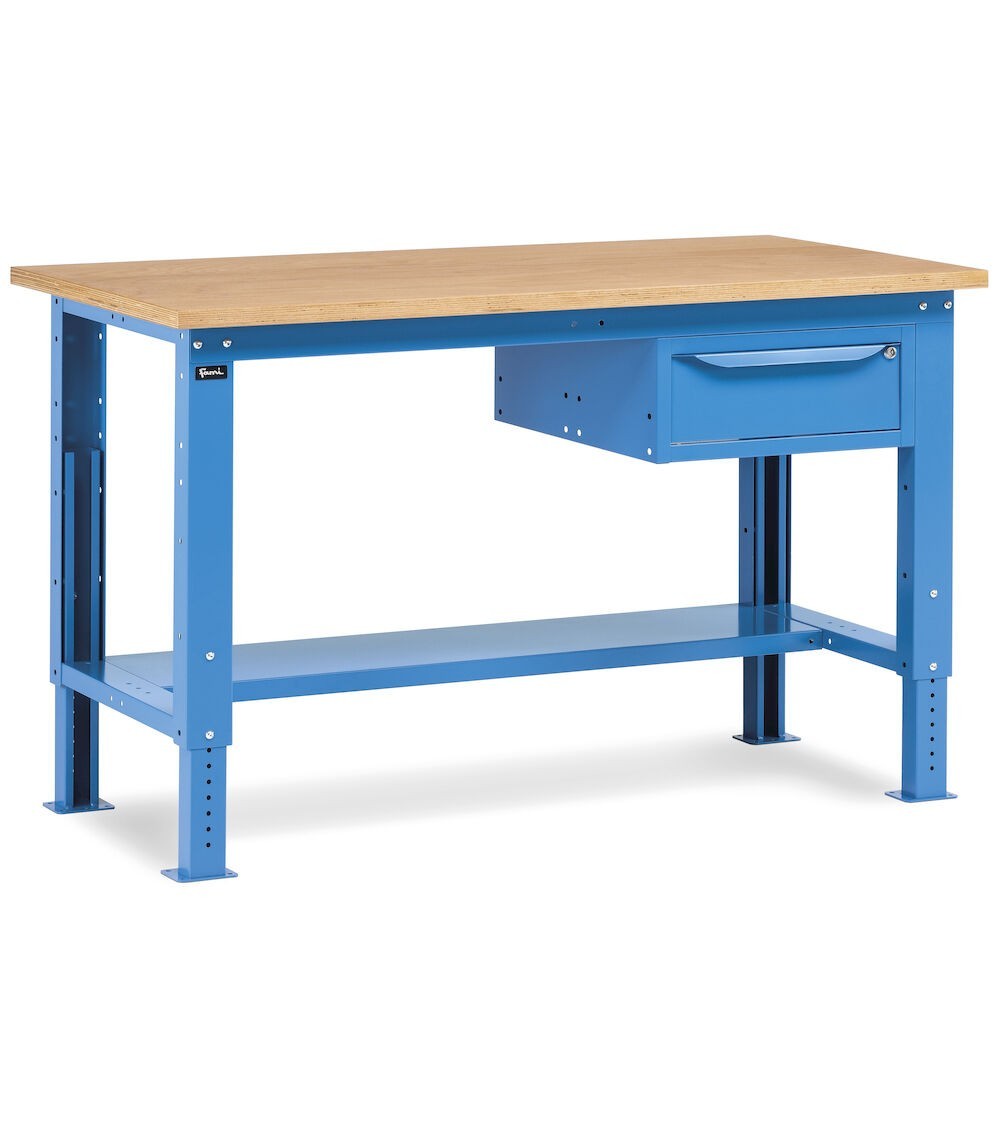 Banco da lavoro WORK1502 con 1 armadio a cassetti con 1 cassetto