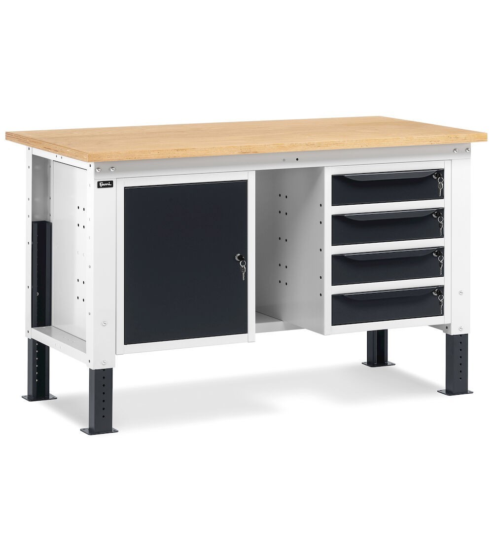 Banco da lavoro regolabile completo WORK1505