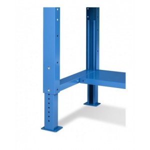 Banco da lavoro regolabile in altezza Work Up WORK1517 con parete attrezzata e 1 cassetto