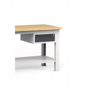 Banco con cassetto, parete porta attrezzi e accessori, 150 cm, Grigio e antracite