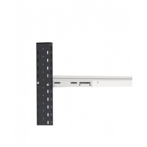 Banco con cassetto, parete porta attrezzi e accessori, 150 cm, Grigio e antracite