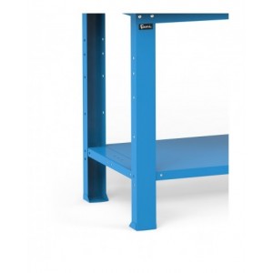 Banco con cassetto, parete porta attrezzi e accessori, 150 cm, Blu
