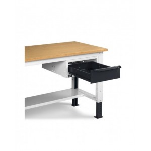 Banco da lavoro WORK2001 con 1 armadio a cassetti con 1 cassetto, L 200 cm
