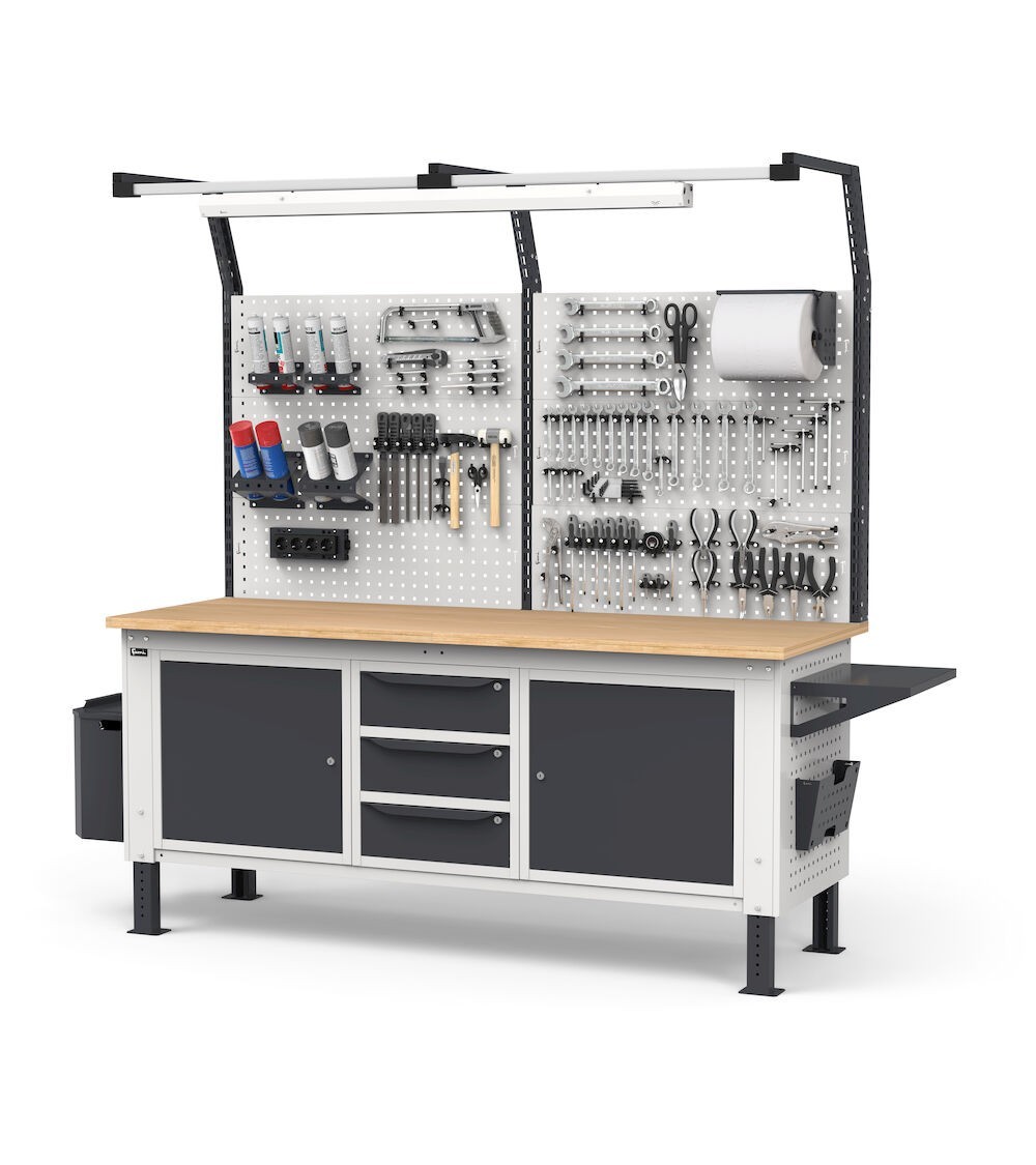 Banco Regolabile Completo WORK2043, 200cm