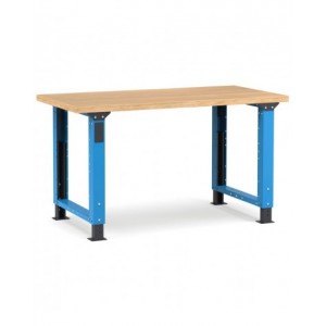 Banco professionale regolabile in H, 150 cm, blu e antracite