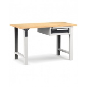 Banco professionale con 1 cassetto, 150 cm, grigio e antracite