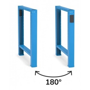 Banco professionale con 3 cassetti, 150 cm, blu e antracite
