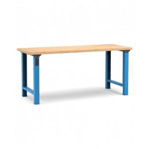 Banco professionale, 200 cm, blu e antracite