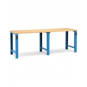 Banco professionale, 250 cm, blu e antracite