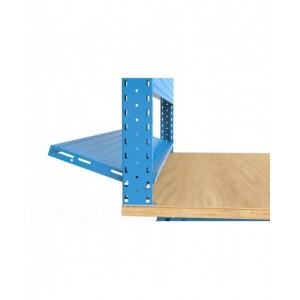 Banco professionale regolabile con parete, 250 cm, blu e antracite