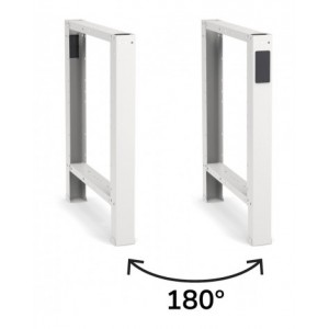 Banco professionale con 5 cassetti, 250 cm, grigio e antracite