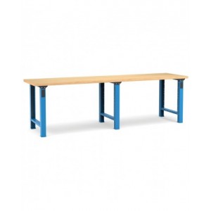 Banco professionale, 300 cm, blu e antracite