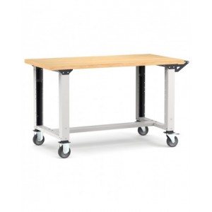 Banco professionale con ruote, 150 cm, grigio e antracite