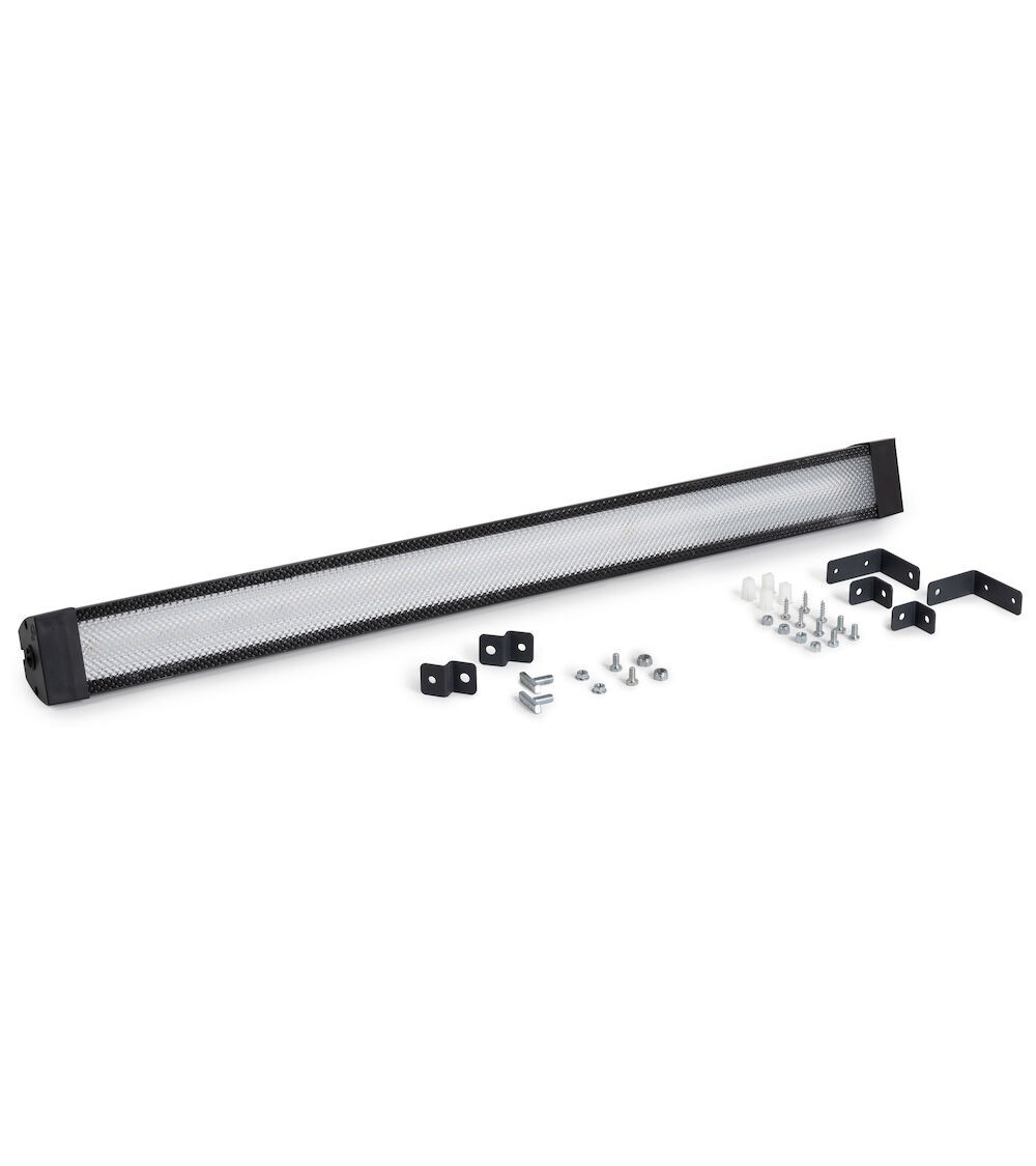 Lampada con staffe di fissaggio L 998 mm