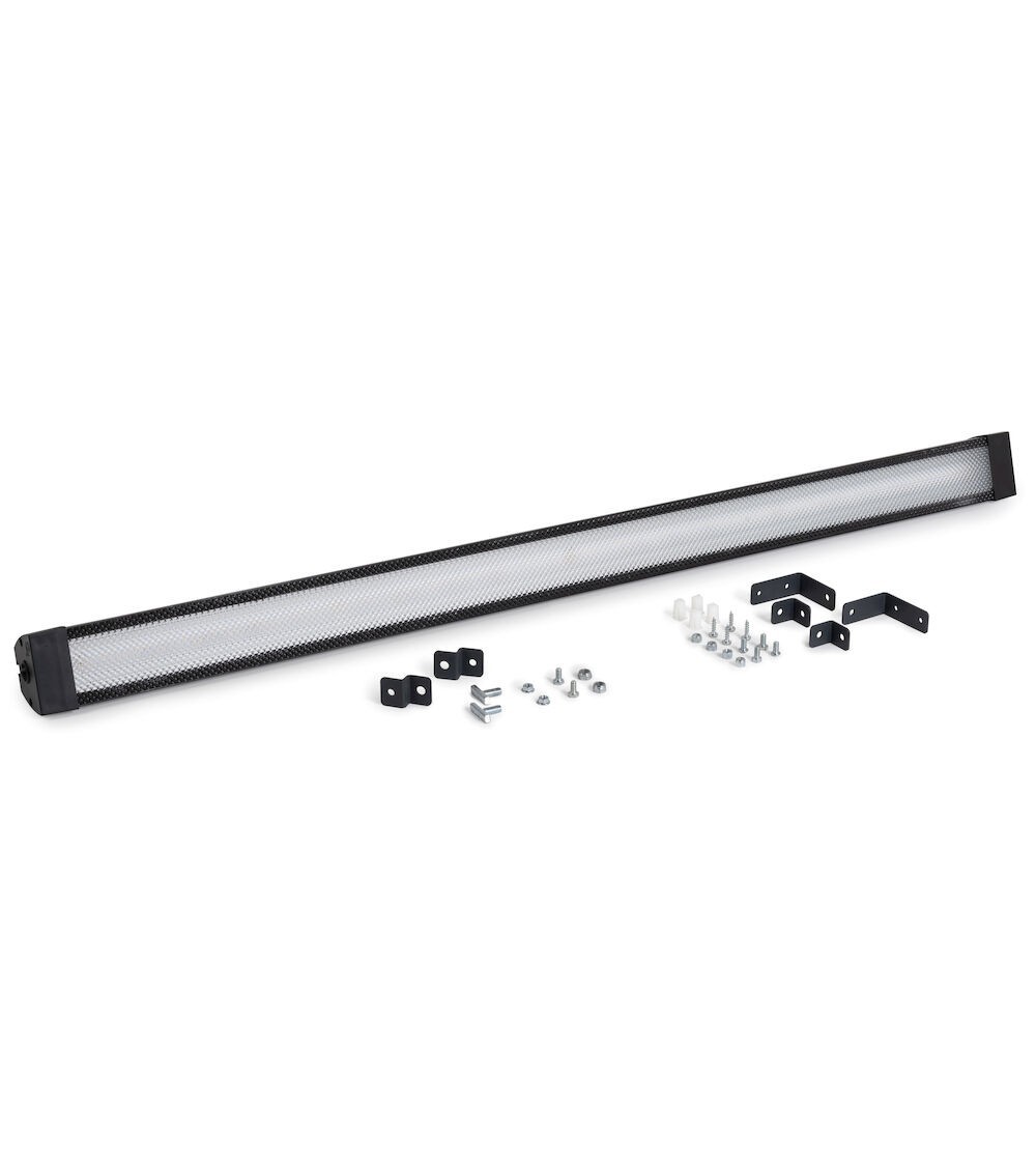 Lampada con staffe di fissaggio L 1473 mm