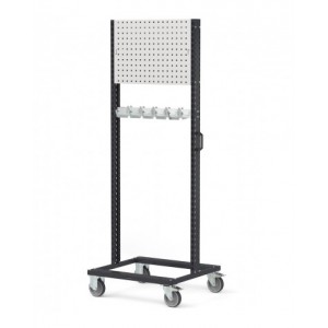Carrello per imbracature con pannello forato, L 761 mm BINCART0706