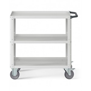 Carrello Clever Small con piano in acciaio aggiuntivo e ruote in gomma antritraccia sintetica CLEVER0907