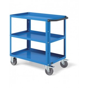 Carrello Clever Small con piano in acciaio aggiuntivo e ruote in gomma antritraccia sintetica CLEVER0908