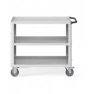 Carrello Clever Large con piano in acciaio aggiuntivo e pannelli forati CLEVER1011